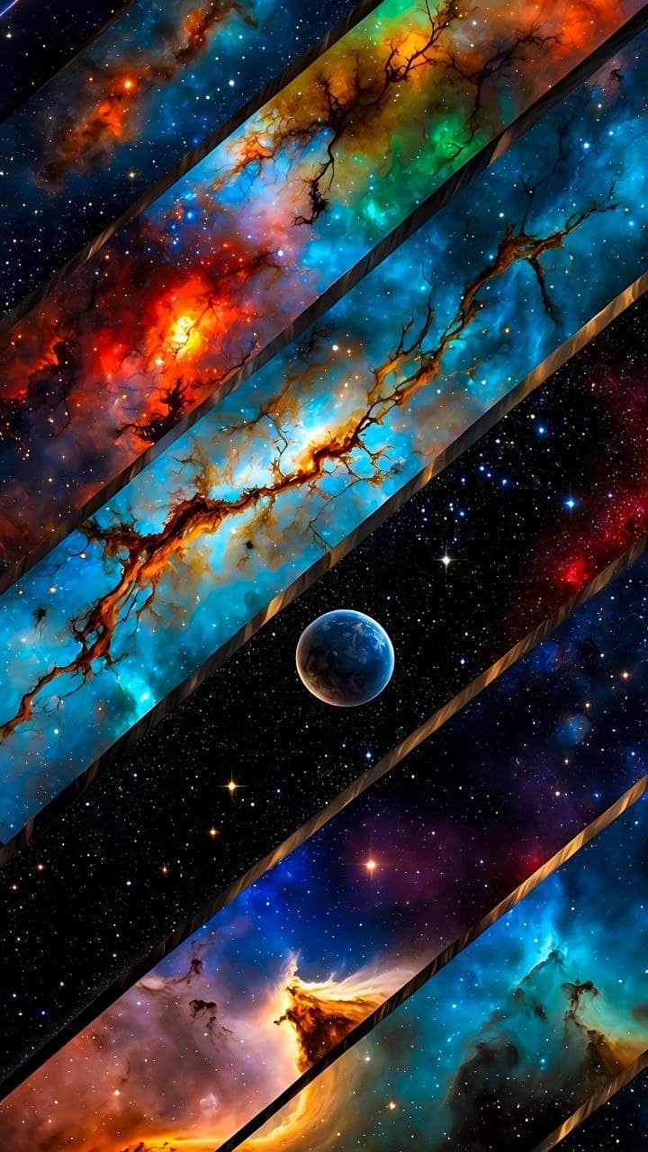Premium Mobile Wallpaper Pack: Cosmic Sceneries & Solar System Planets